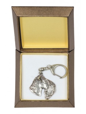 Kerry Blue Terrier - keyring (silver plate) - 2768 - 29888