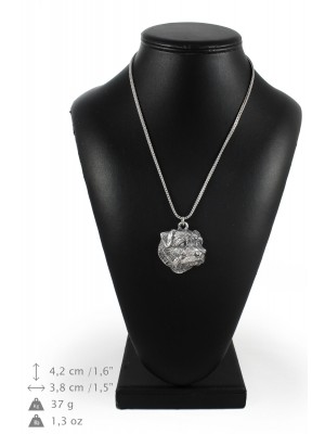 Norfolk Terrier - necklace (silver chain) - 3376 - 34642