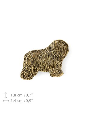 Polish Lowland Sheepdog - pin (gold) - 1507 - 7513