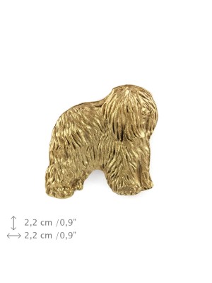 Polish Lowland Sheepdog - pin (gold plating) - 1068 - 7806