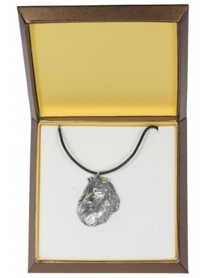 Rough Collie - necklace (silver plate) - 2993 - 31136
