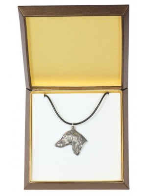 Saluki - necklace (silver plate) - 2902 - 31046