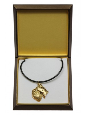 Schnauzer - necklace (gold plating) - 3028 - 31664