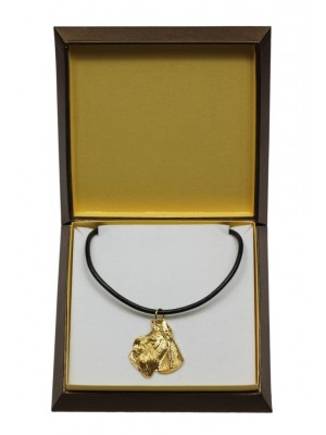 Schnauzer - necklace (gold plating) - 3045 - 31681