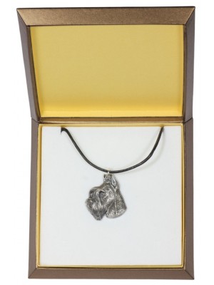 Schnauzer - necklace (silver plate) - 2950 - 31094