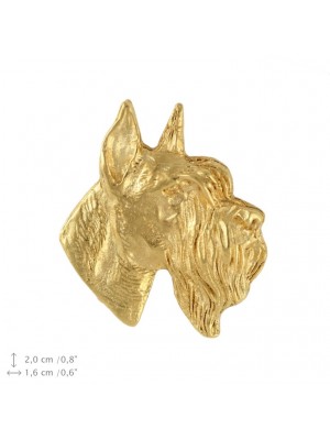 Schnauzer - pin (gold plating) - 2377 - 26105