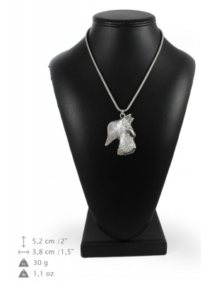 Scottish Terrier - necklace (silver cord) - 3203 - 33222