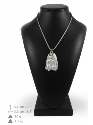 Shih Tzu - necklace (silver chain) - 3307 - 34353