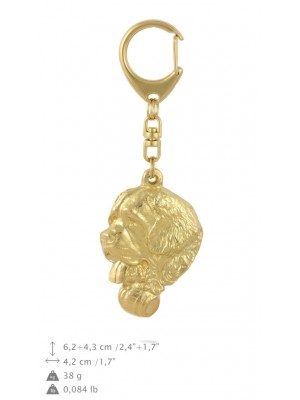 St. Bernard - keyring (gold plating) - 849 - 30064