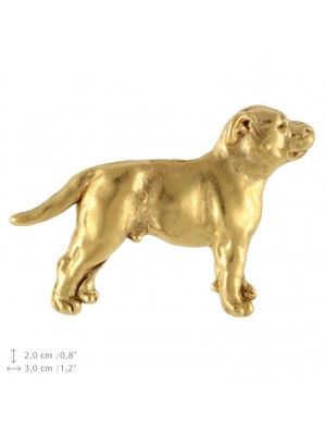 Staffordshire Bull Terrier - pin (gold plating) - 2379 - 26115