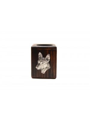 Basenji - candlestick (wood) - 3980