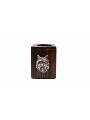 Cairn Terrier - candlestick (wood) - 3988 