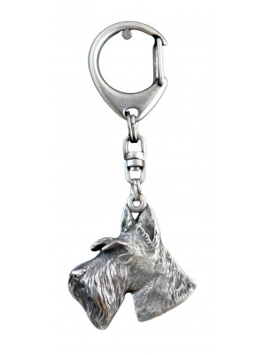 Scottish Terrier - keyring (silver plate) - 38