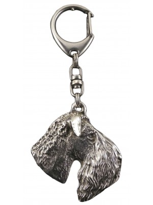 Kerry Blue Terrier - keyring (silver plate) - 77