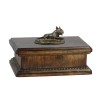 Bull Terrier lying happy - exlusive urn