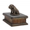 Bulldog sitting - exlusive urn