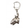 Bull Terrier - keyring (silver plate) - 12