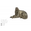 Borzoi lying, Russian Wolfhound- exlusive urn