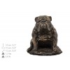 Bulldog sitting - exlusive urn