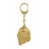 Afghan Hound - keyring (gold plating) - 826 - 30033