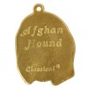 Afghan Hound - keyring (gold plating) - 882 - 25280