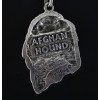 Afghan Hound - necklace (silver cord) - 3190 - 32636