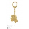 Airedale Terrier - keyring (gold plating) - 2885 - 30440