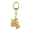 Airedale Terrier - keyring (gold plating) - 884 - 30145