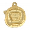 Akita Inu - keyring (gold plating) - 2863 - 30332