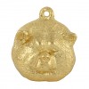 Akita Inu - necklace (gold plating) - 3042 - 31516