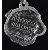American Bulldog - necklace (silver plate) - 2978 - 30891