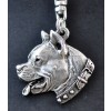 American Staffordshire Terrier - keyring (silver plate) - 1760 - 11339