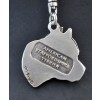 American Staffordshire Terrier - keyring (silver plate) - 1916 - 14072