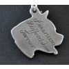American Staffordshire Terrier - necklace (silver chain) - 3279 - 33542