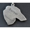 Barzoï Russian Wolfhound - necklace (silver plate) - 2923 - 30672