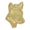 Basenji - keyring (gold plating) - 2880 - 30417