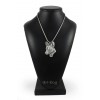 Basenji - necklace (silver cord) - 3230 - 33357