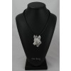Basenji - necklace (silver plate) - 2982 - 30909