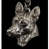 Basenji - necklace (silver plate) - 2982 - 30906