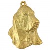 Basset Hound - keyring (gold plating) - 1520 - 25633