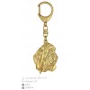 Basset Hound - keyring (gold plating) - 2460 - 27255