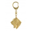 Basset Hound - keyring (gold plating) - 2847 - 30251