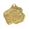 Basset Hound - keyring (gold plating) - 2867 - 30351