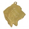 Basset Hound - keyring (gold plating) - 786 - 29105