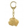 Basset Hound - keyring (gold plating) - 839 - 30050