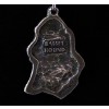 Basset Hound - keyring (silver plate) - 1858 - 12755
