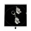 Basset Hound - keyring (silver plate) - 2041 - 16945