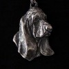 Basset Hound - keyring (silver plate) - 2041 - 16934