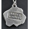 Basset Hound - keyring (silver plate) - 2168 - 20387