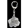 Basset Hound - keyring (silver plate) - 2766 - 29532